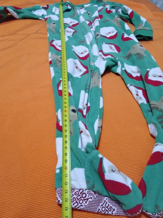 Чоловічок новорічний на 2 р (88-93 см), сліп зелений, флісовий