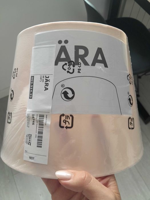 Abażur do lamki pudrowy rozmyty roz