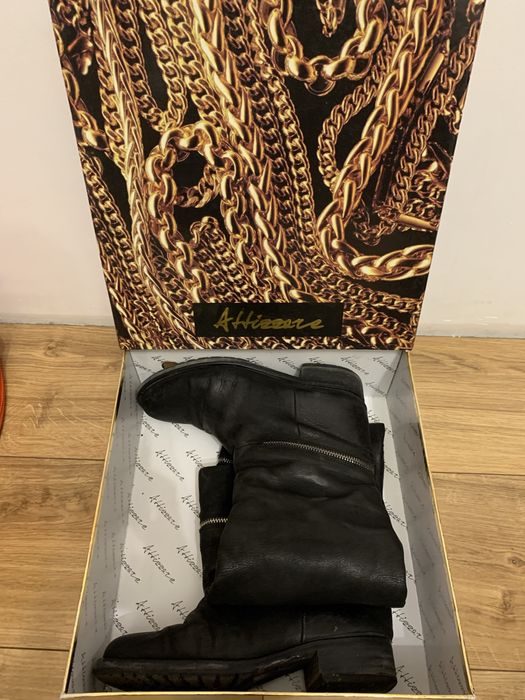 Зимові високі черевики з нубуку Attizare