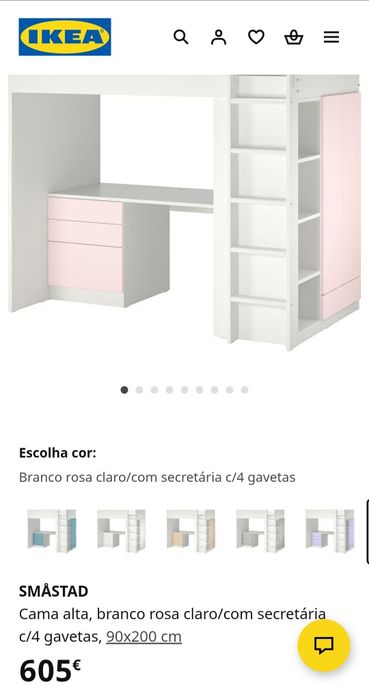 Cama alta IKEA criança