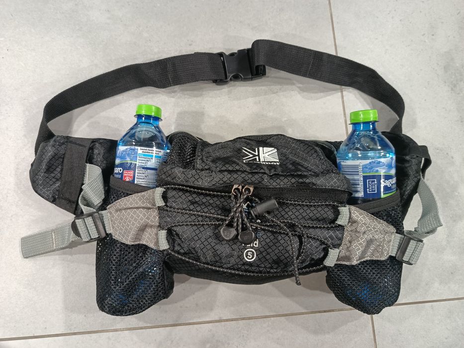 Torba nerka trekkingowa z miejscem na 2 butelki wody crossbody saszetka biodrowa Karrimor elite raid 5