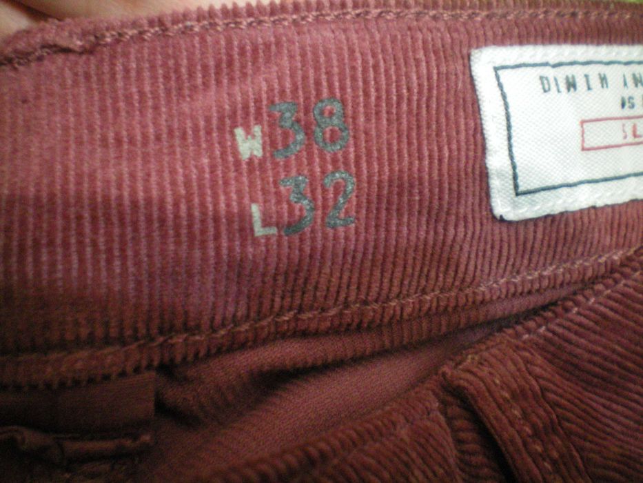 Вельветовые штаны джинсы стильные модные edc натуральный вельвет