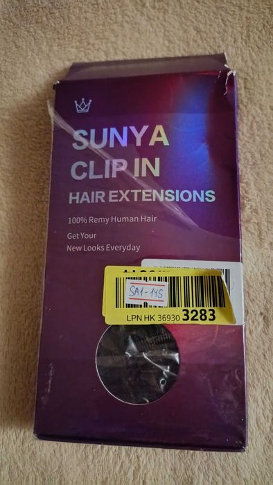 Натуральне волосся для нарощування перука Sunya Clip-in, парик