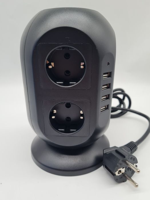 Listwa zasilająca pionowa 8 gniazdek 4x usb Kutumai