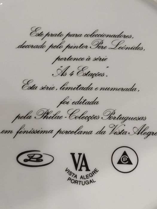 Prato decorativo da Vista Alegre