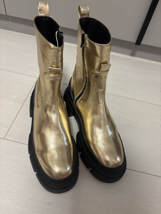 Ботинки челсі ZARA GOLD черевики р.40