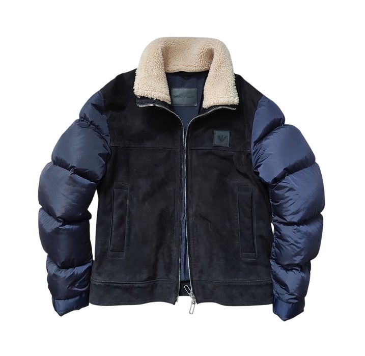 Emporio Armani nowa kurtka skórzana męska r. 48