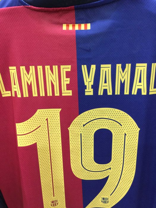 Koszulka domowa Nike Barcelona 2024-25 #19 Lamine Yamal Roz XL