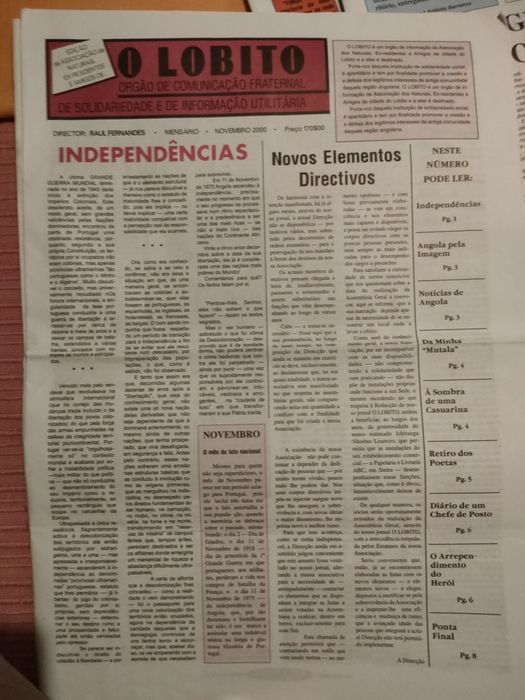 Jornais "O Lobito" - Angola - (completos)