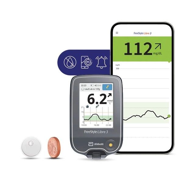 Приймач Abbott Freestyle Libre 3,глюкометр