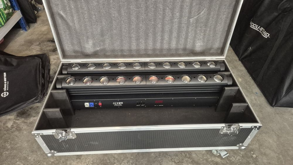 2 Barras Led Moving Head 10*40w como novas + Case de 4 Unidades