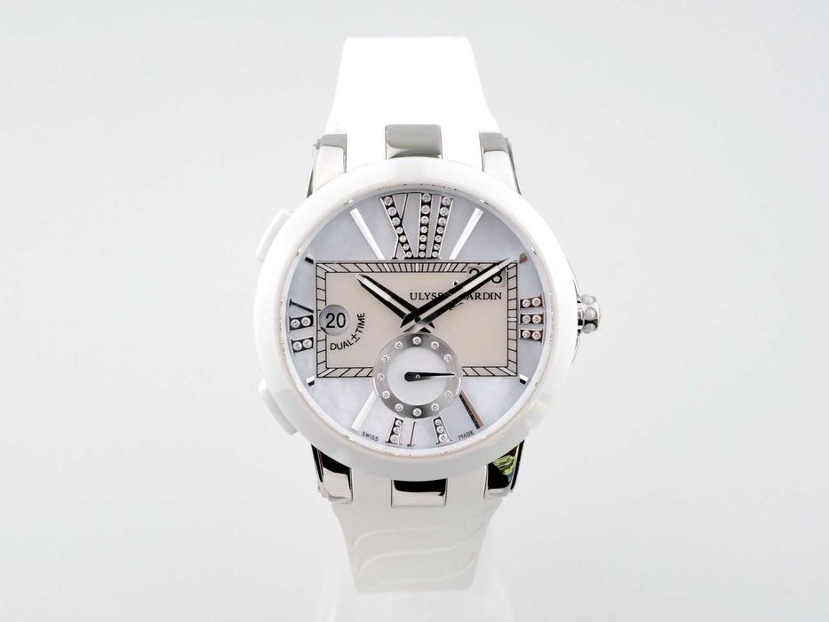 Ulysse Nardin Executive Dual Time Lady MOP Diamond Dial 40