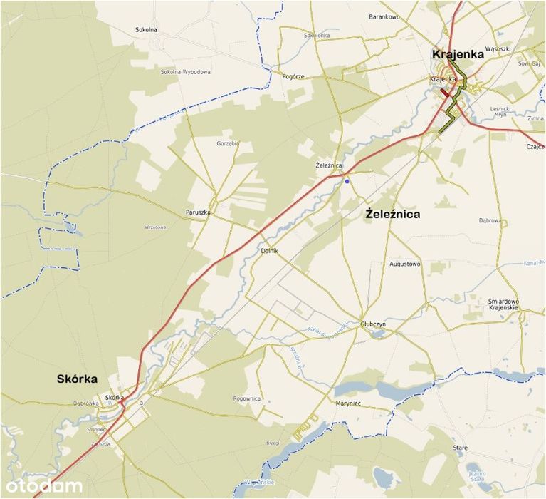Działka budowlana o pow. 937 m² Żeleźnica - Widok 2