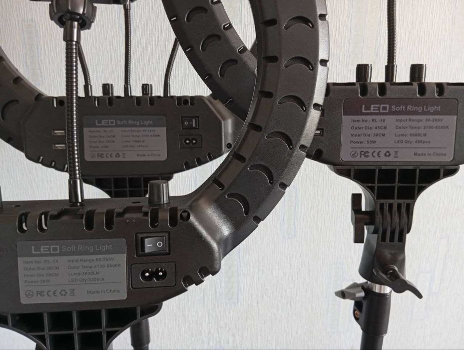 Профессиональный свет! Кольцевая лампа в салон красоты со штативом
