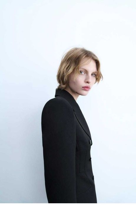 Двобортна сукня блейзер жіноча чорна zara new