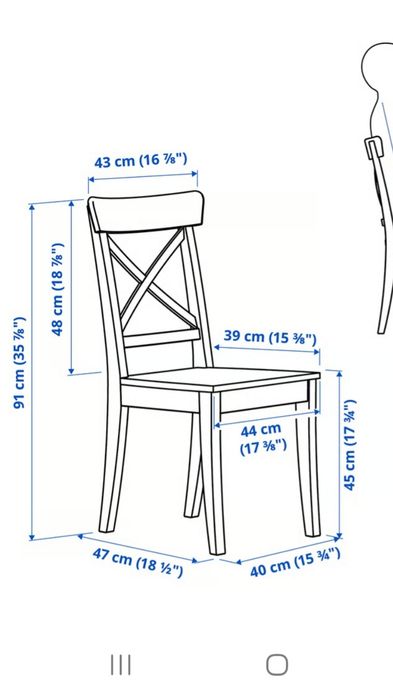 Krzesło IKEA 6 szt
