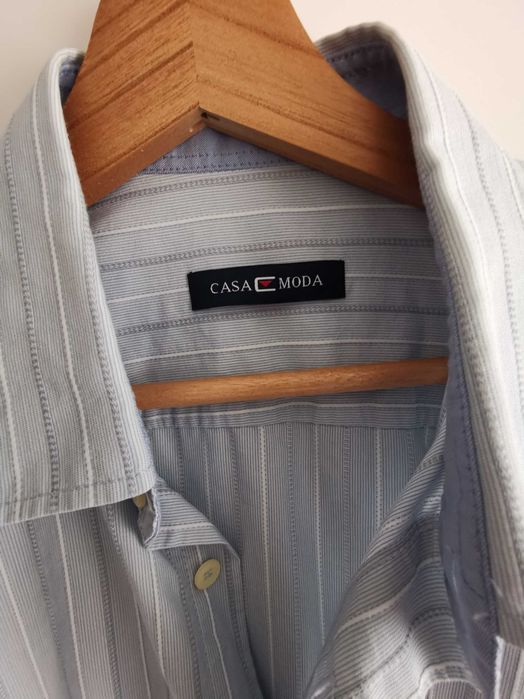 koszula męska krótki rękaw markowe 2 sztuki firma casa moda roz. L