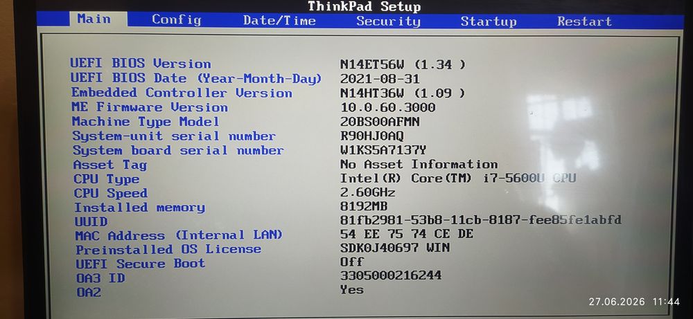 Ноутбук Lenovo x1 carbon gen 3  i7 5600 8gb ram