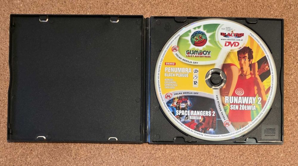 Płyta DVD 3x Pełne Gry Cd Action Oryginał