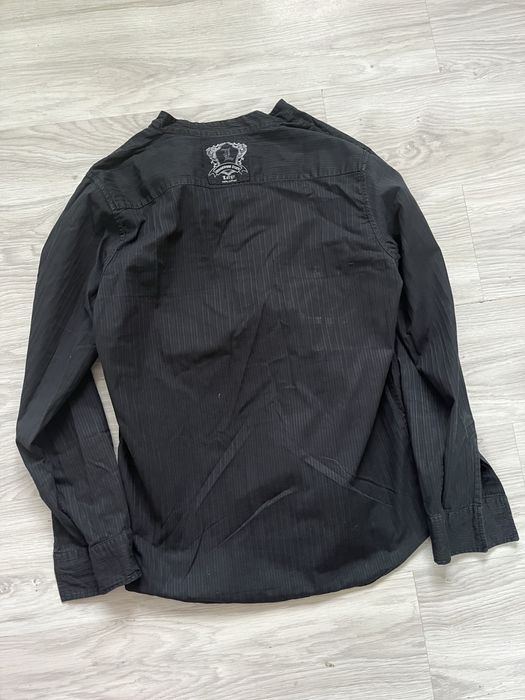 Cedarwood State size L black graphite cotton shirt