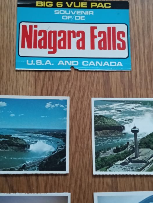 Bela coleção de seis postais Cataratas de Niágara