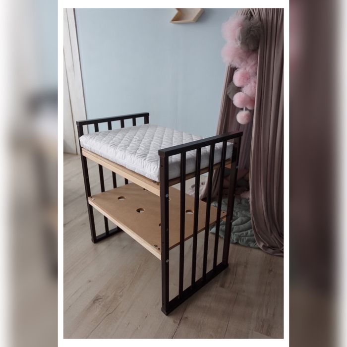 Кровать детская овальная 8 в 1 Кузя Premium Bed колёса+маятник+ матрац