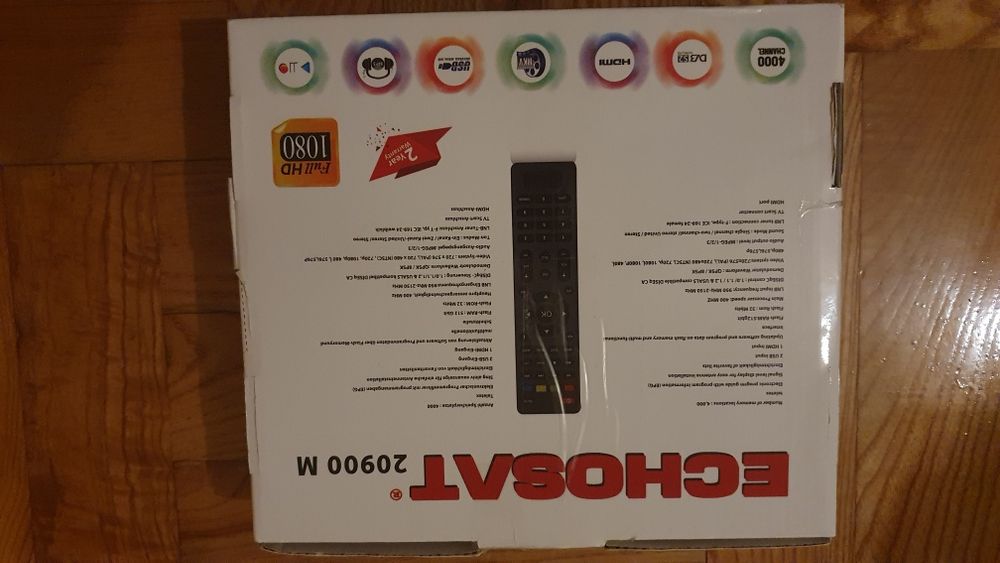 Tuner dekoder satelitarny HD  Echosat 20900M  DVB-S / DVB-S2
