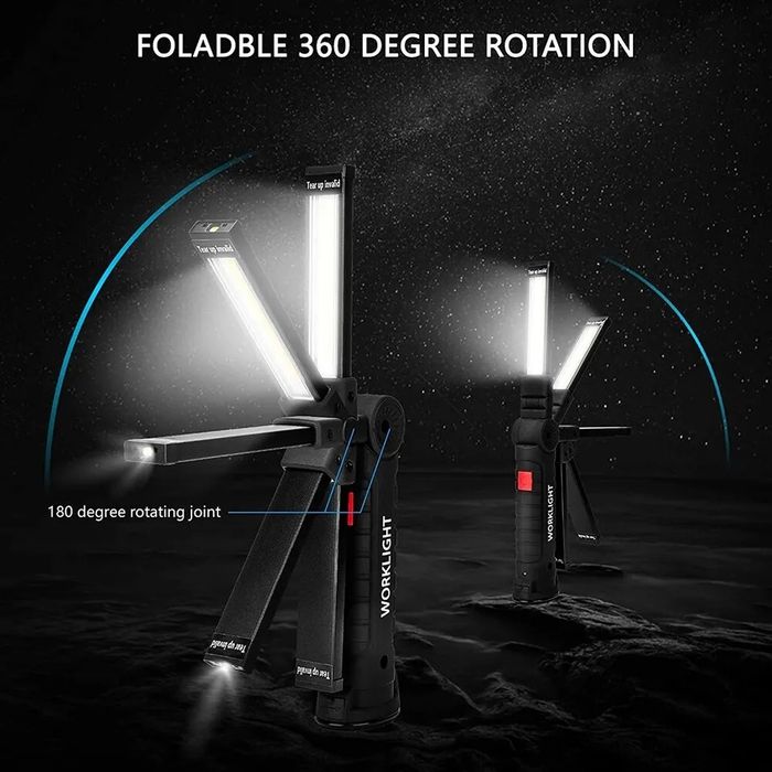 Lanterna Led Recarregável 5 modos iluminação (Artigo Novo)
