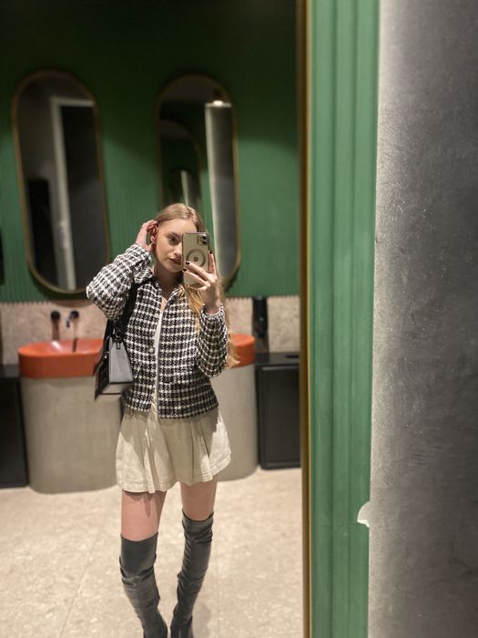 Піджак від zara в клітинку