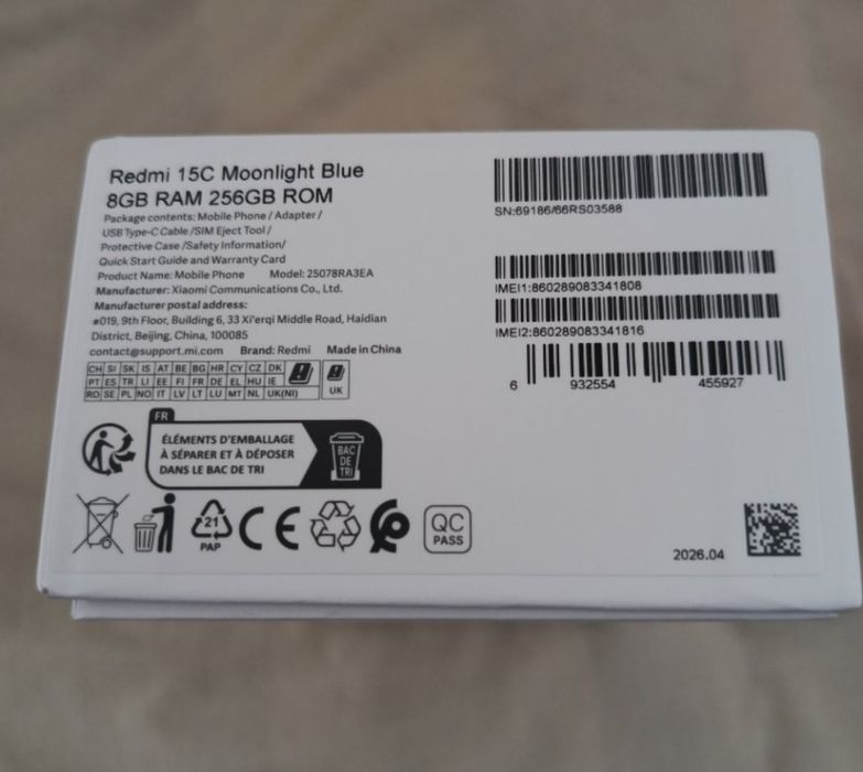 Xiaomi Redmi 15 C, novo