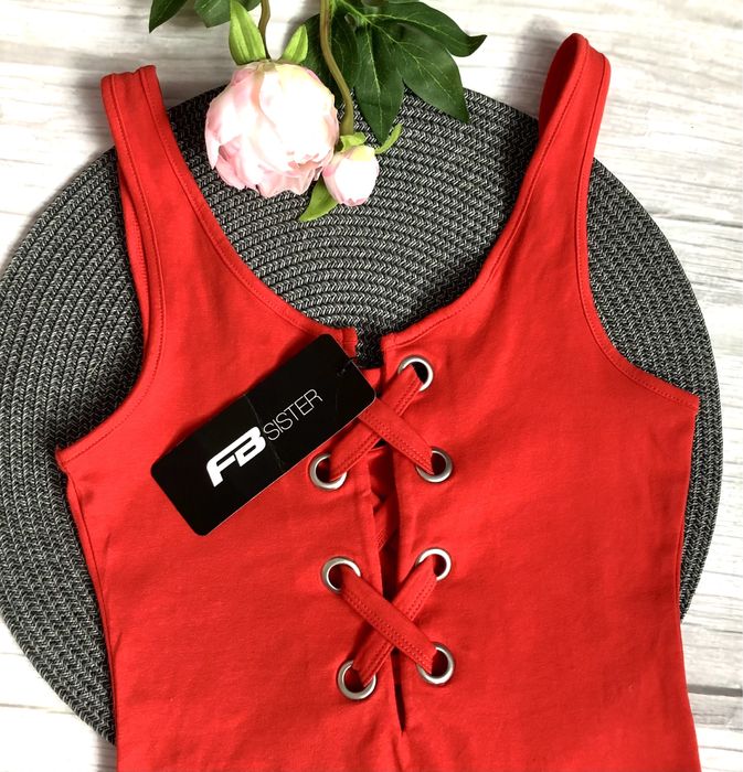 Nowe, czerwone body damskie FB Sister r. S, 36