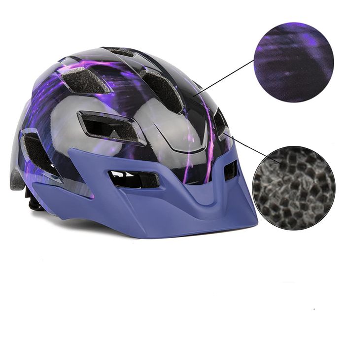 Kask rowerowy z daszkiem miejski rozmiar M 50-57 cm