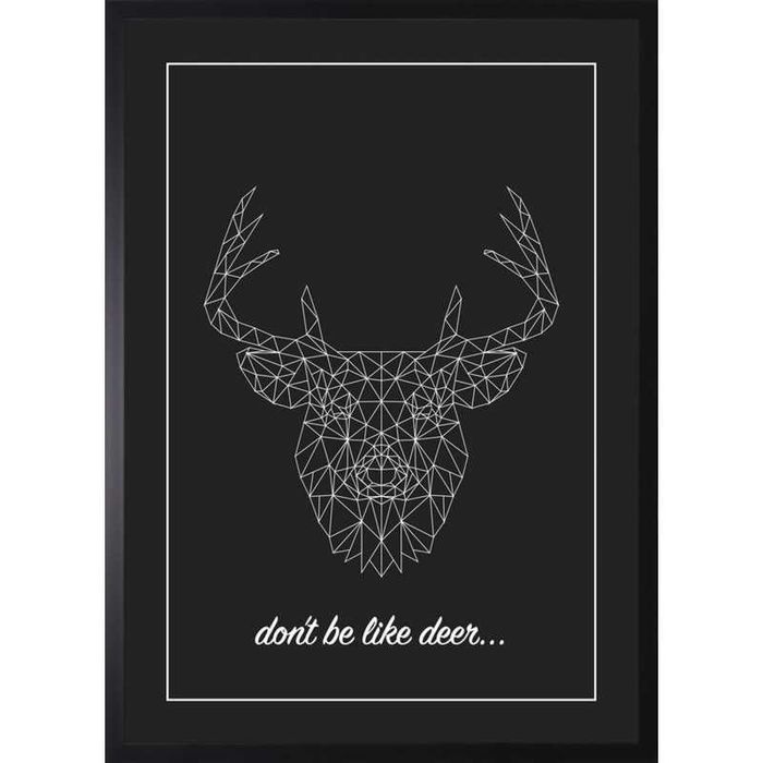 Sprzedam grafiki "Line deer" oraz "Line owl" do salonu/gabinetu