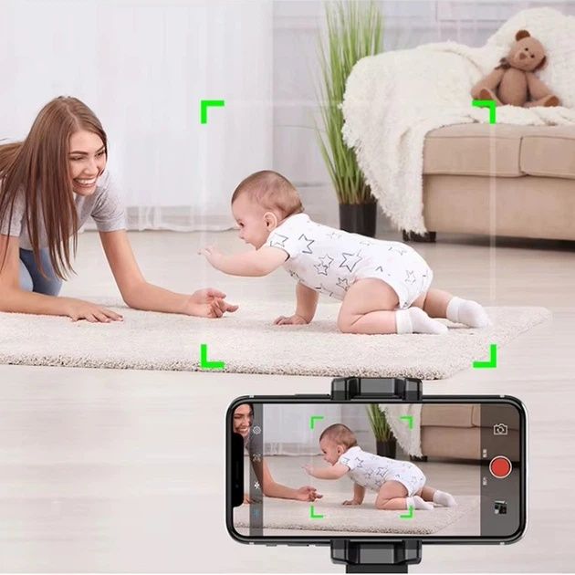 Розумний стабілізатор-трекер для смартфона Gimbal Stabilizer Q2 / 360 Smart Shooting  360° з ШІ та відстеженням обличчя + Пульт ДК