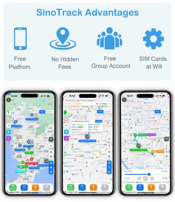 Mikrofon Podsłuch Lokalizator SinoTrack ST-905 2G SIM