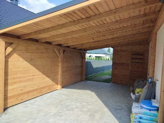 Zadaszenie , altana , pergola , poliwęglan , gont