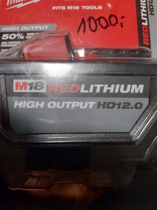 Akumulator orginaly milwaukee m18 12ah w blistrze