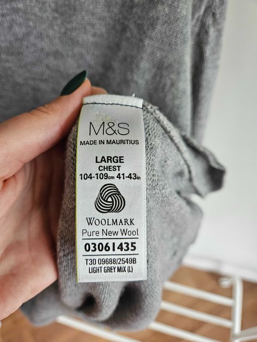 Wełniany męski sweter Blue Harbour | Rozmiar L