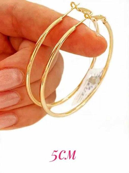 Позолоченные Серьги-Кольца (Разные Модели), Сережки-Кольца. Позолота