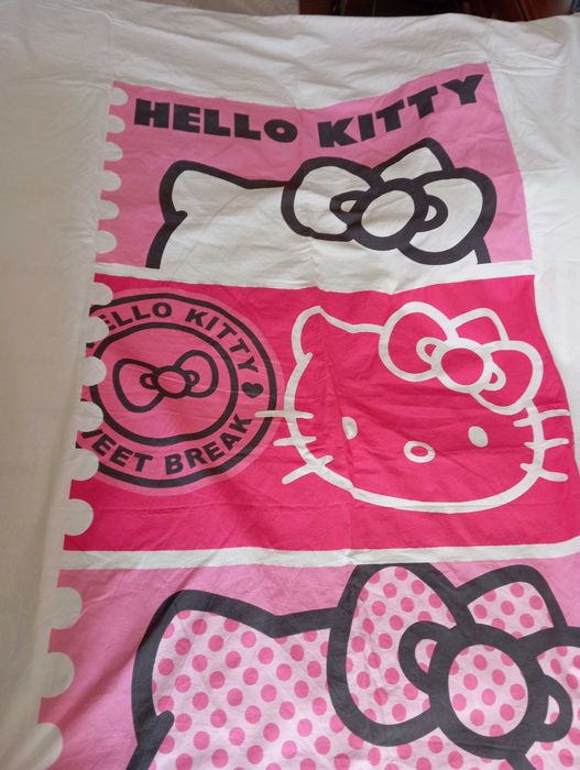 Capa de edredão+fronha Hello kitty original