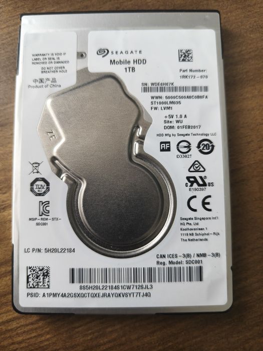Жорсткий диск SEAGATE 1тб 2.5