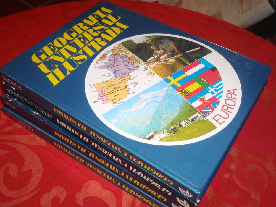 Coleção 4 livros Geografia Universal Ilustrada