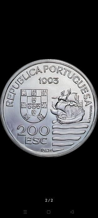 Moeda 200 Escudos IV Série Descobrimentos-Enviados Daimios Kiushu 1993