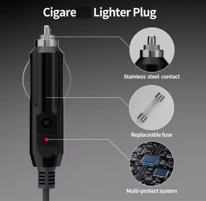 Кабель Starlink Mini в прикурювач 3м. 12v адаптер