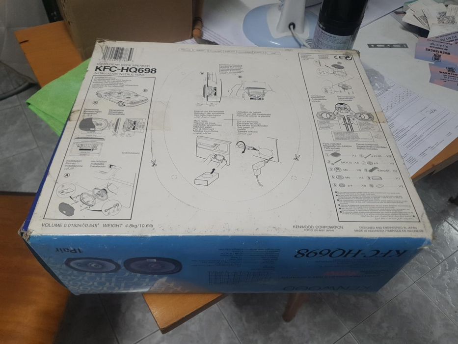 Colunas kenwood ovais 300W  novas