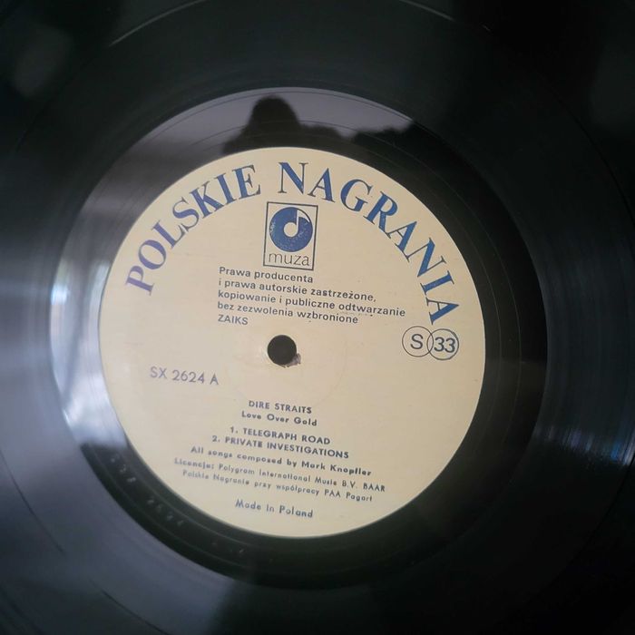 Dire Straits: Love Over Gold stan EX