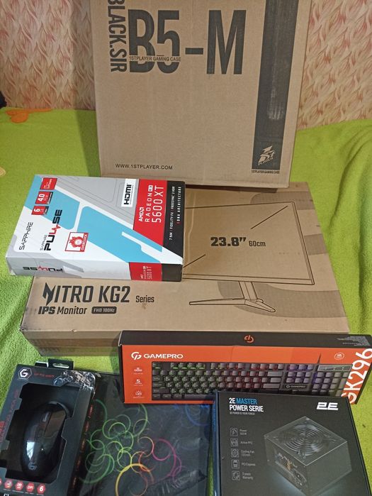 Ігровий ПК у повному комплекті з монітором, 3 ssd по 512gb