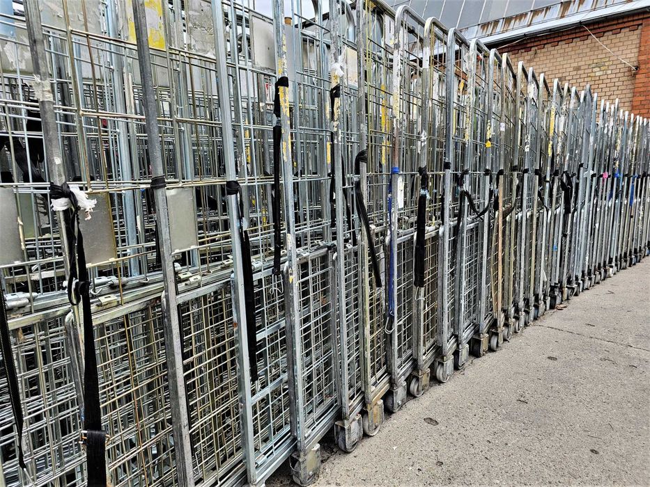 Wózek Transportowy Gniazdowy Rollkontener Magazynowy Siatkow Kurierski