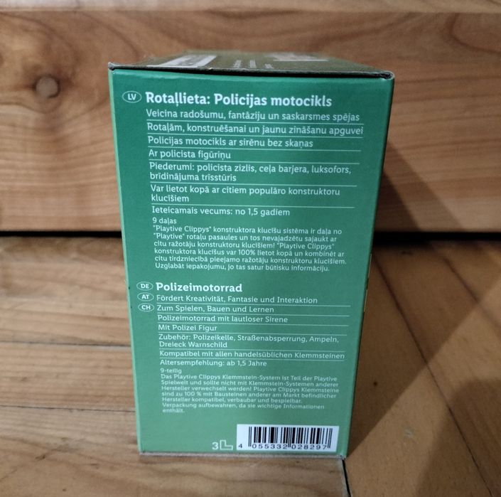 Playtive Clippys Zestaw klocków Junior S - Motocykl policyjny