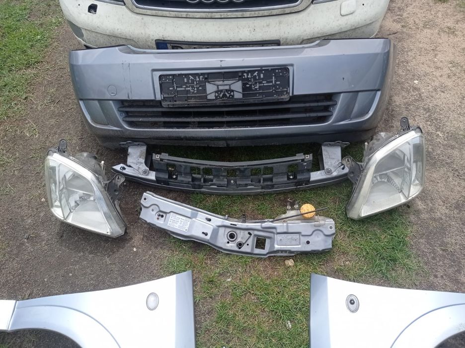 Opel Meriva A 02-zderzak liftowy maska błotnik belka pas chlodnice